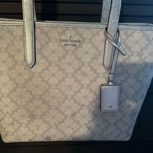 Kate Spade Silver Flower star shoulder bag Tote